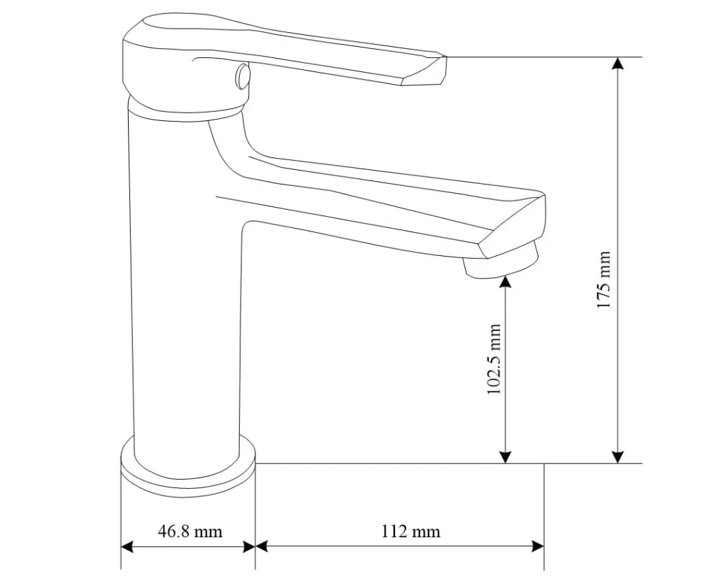 Смеситель для умывальника Mexen Sabre Хром (14327319) - фото 2