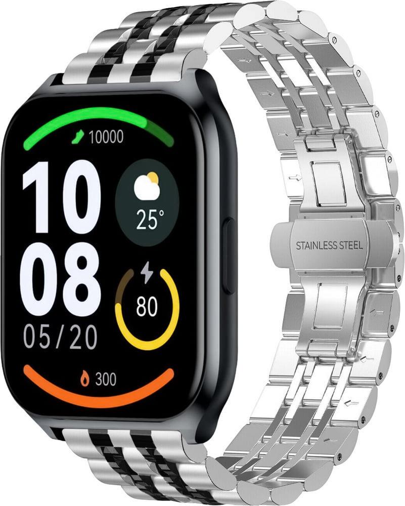 Браслет металевий Spinye Line для Haylou Watch 2 Pro LS02 Pro Silver Black (40803-69)