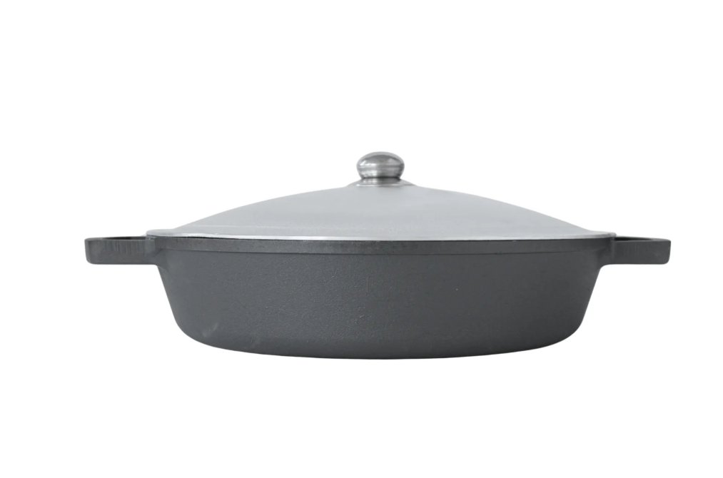 Жаровня чавунна Brizoll з алюмінієвою кришкою 360х80 мм (24380549) - фото 4 Жаровня чавунна Brizoll з алюмінієвою кришкою 360х80 мм (24380549) - фото 4