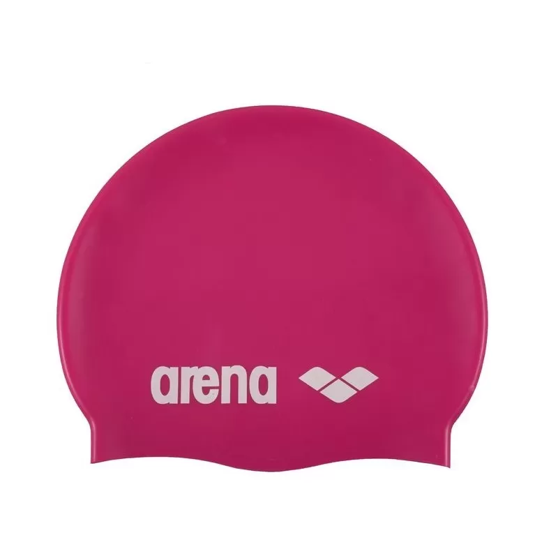 Шапка для плавання Arena CLASSIC SILICONE Unisex OSFM Фуксія/Білий (3468333887458)