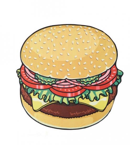 Пляжний килимок парео Hamburger 143 см Brown (121462)