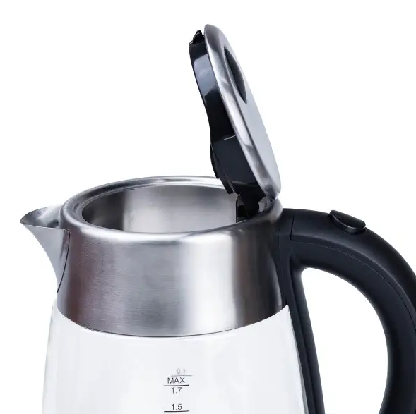 Електрочайник скляний Sokany SK-09003 з підтримкою та регулюванням температури 1,7 л Сталевий - фото 3 Електрочайник скляний Sokany SK-09003 з підтримкою та регулюванням температури 1,7 л Сталевий - фото 3