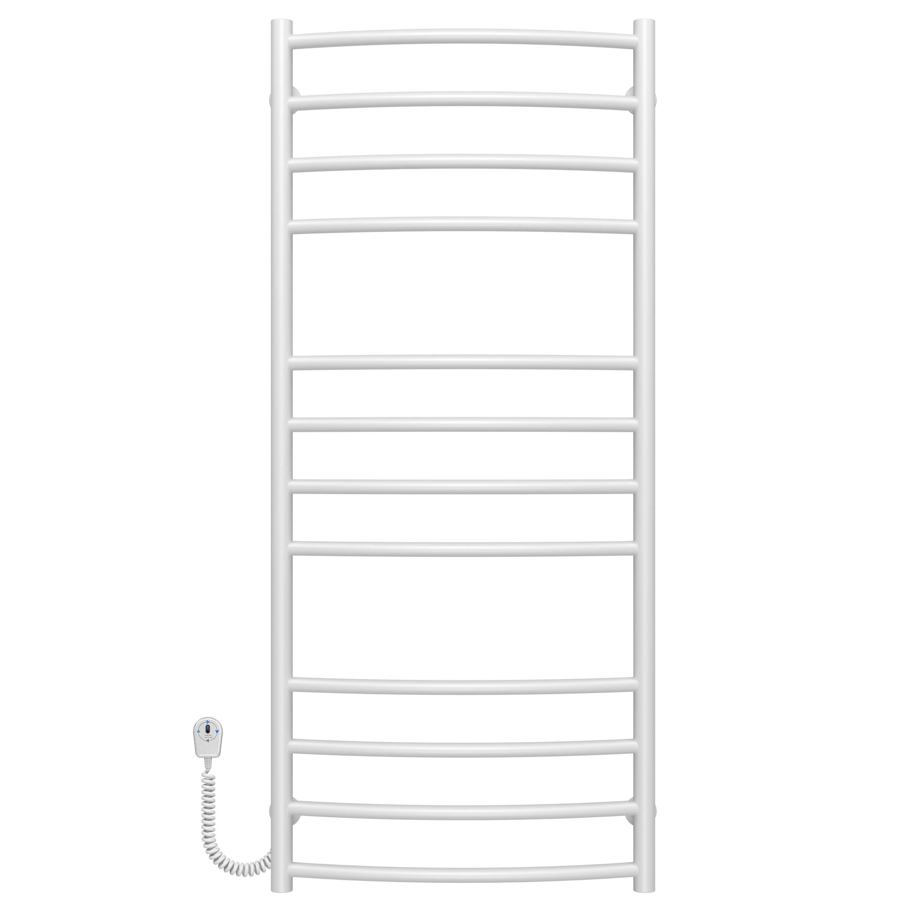 Полотенцесушитель электрический Deffi Классик Элит П12 EF16 левое подключение нержавеющая сталь 400х1200 мм Белый (C.KE.120.40.12.EWL5)