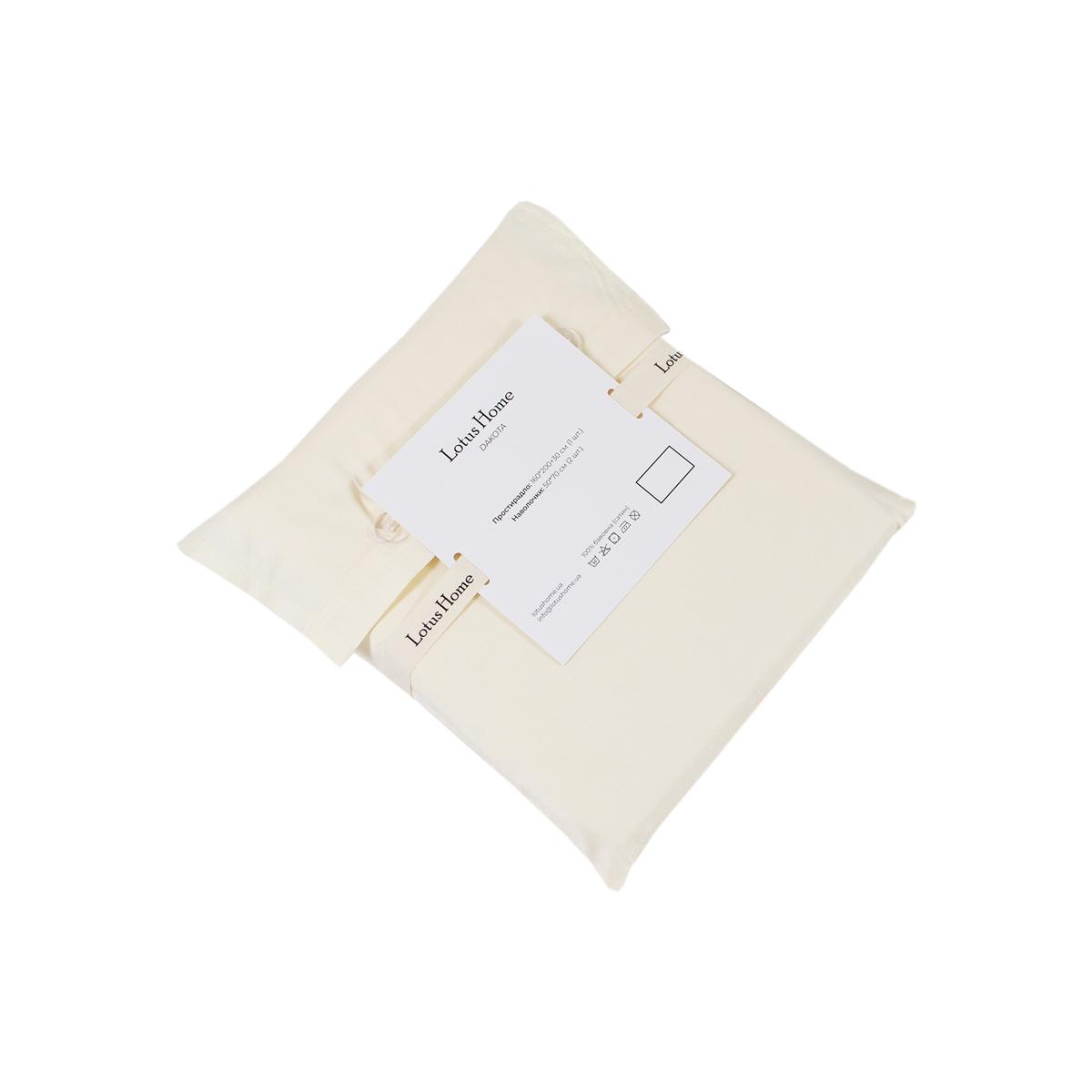 Простирадло з наволочками Lotus Home Dakota Modern Premium сатин 240x260 см/50x70 см 2 шт. Масляний (svt-2000022346436) - фото 3 Простирадло з наволочками Lotus Home Dakota Modern Premium сатин 240x260 см/50x70 см 2 шт. Масляний (svt-2000022346436) - фото 3