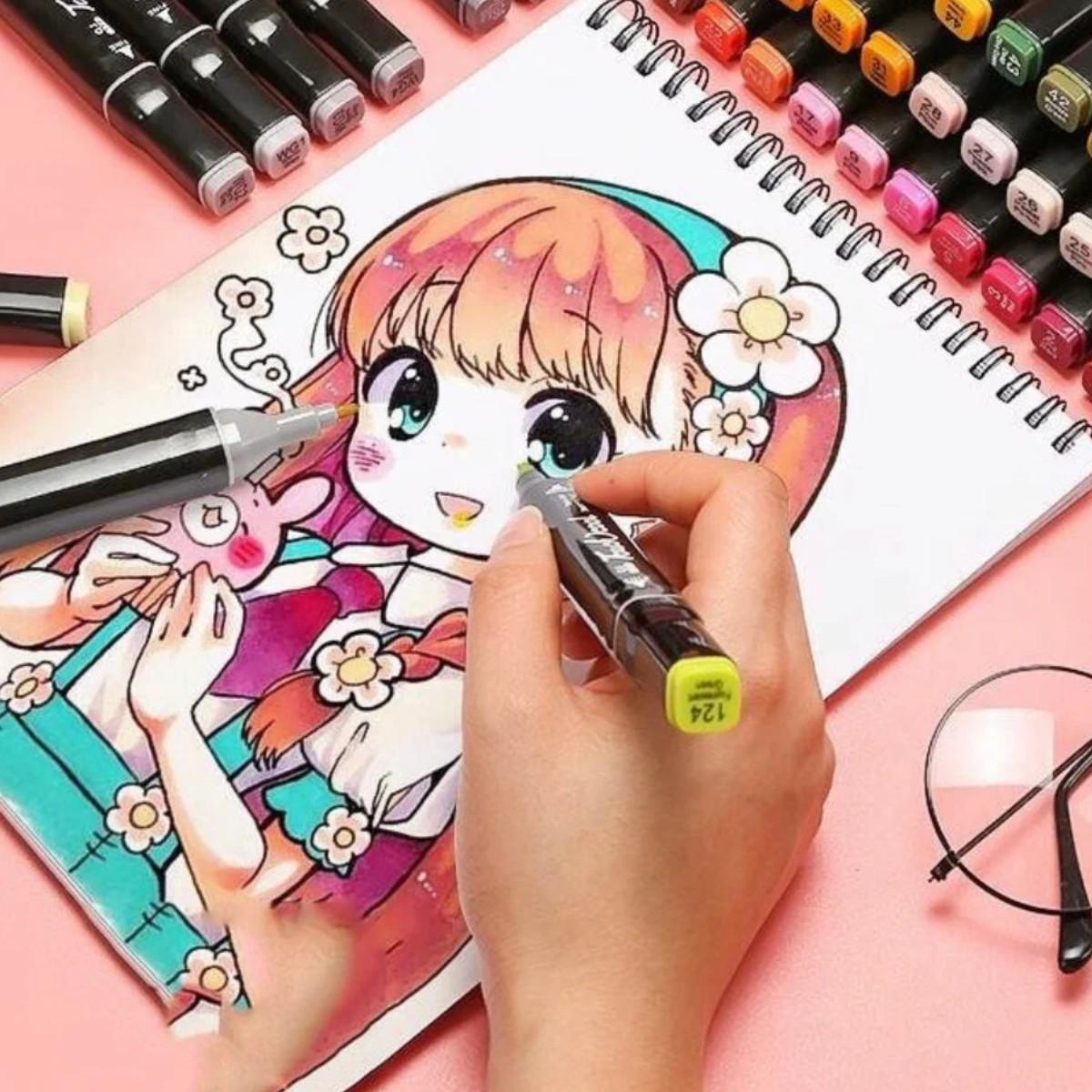 Набор двухсторонних скетч маркеров для рисования Touch Sketch 60 шт. (7751) - фото 2