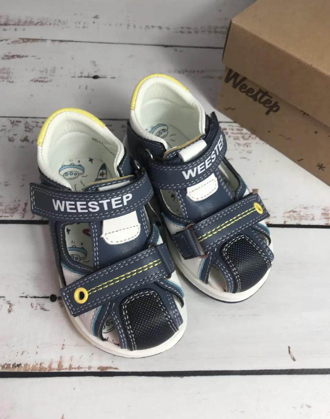 Босоніжки для хлопчика Weestep профілактично ортопедичні р. 25 16 см Темно-синій (541) - фото 4