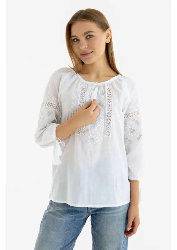 Вышиванка женская р. 44 Белый (735)