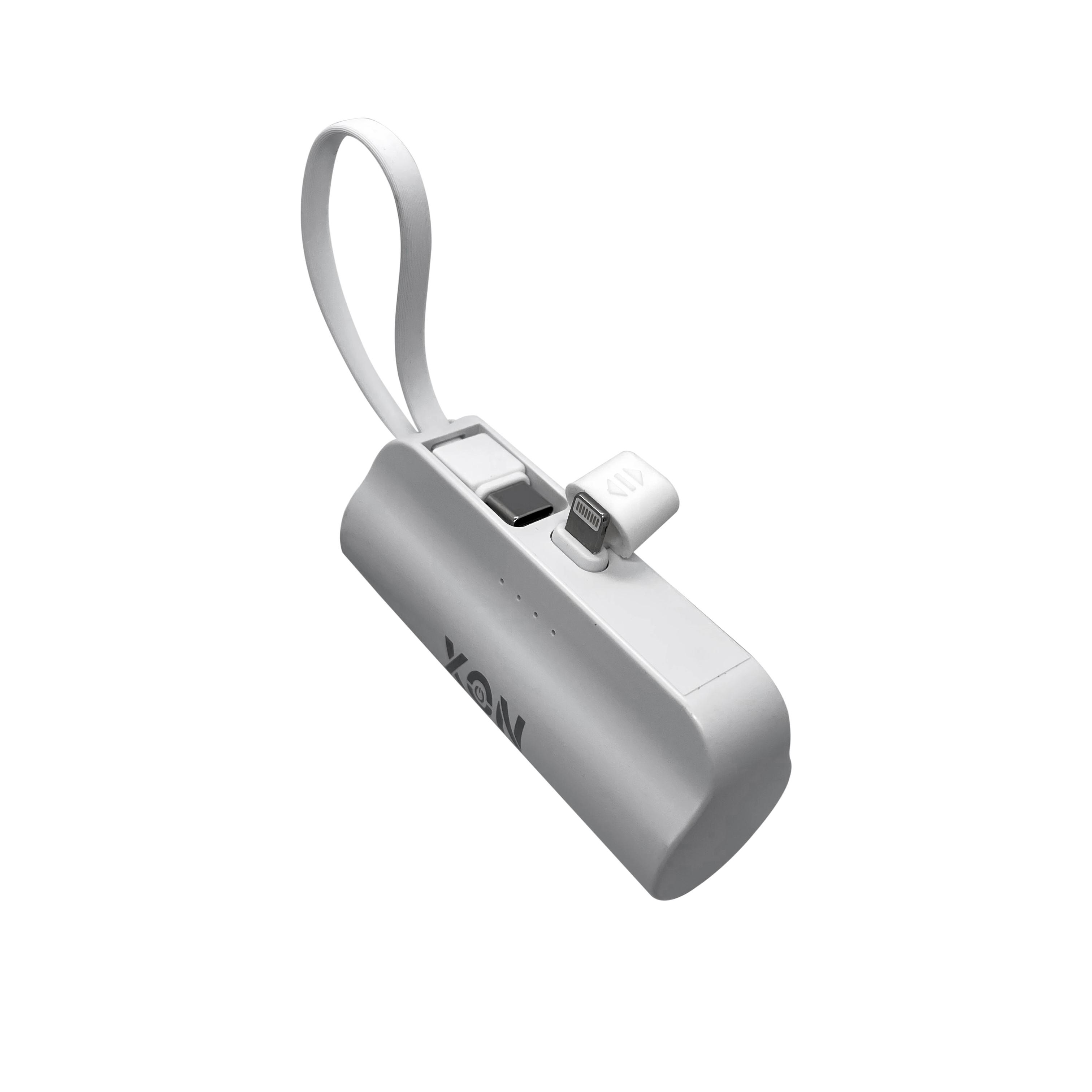 Повербанк XON PowerBank MiniCharge Lightning/USB Type-C 5000 mAh Белый (DC5LC 6761) - фото 4 Повербанк XON PowerBank MiniCharge Lightning/USB Type-C 5000 mAh Белый (DC5LC 6761) - фото 4
