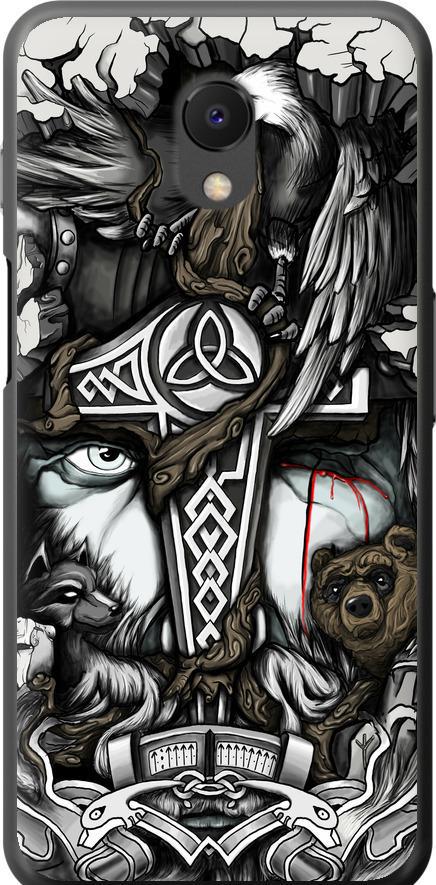 Чехол на Meizu M6s Тату Викинг (4098u-1364-42517)