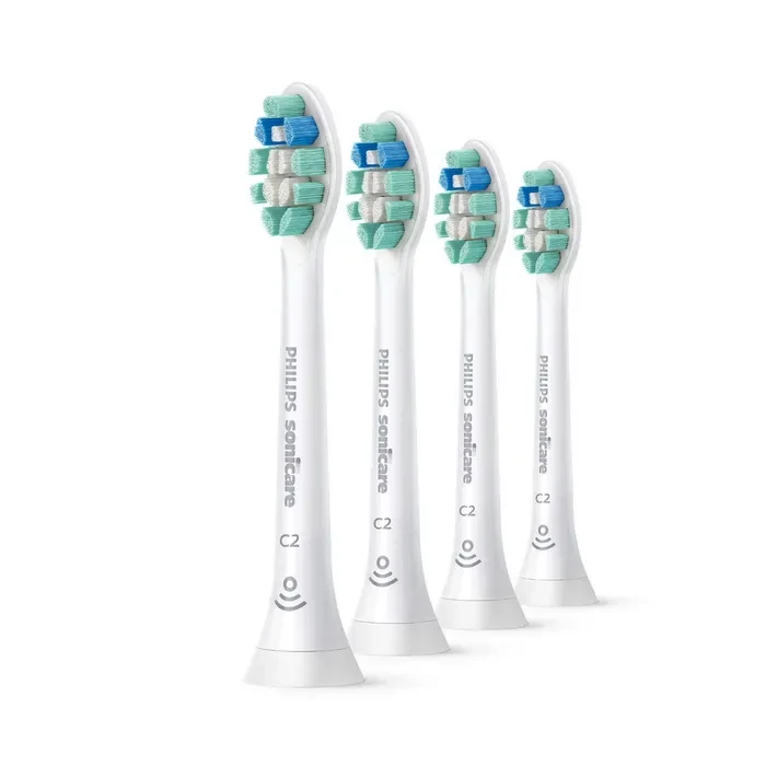 Насадки для зубных щеток сменные Philips Sonicare C2 Optimal Plaque Defence 4 шт. Белый