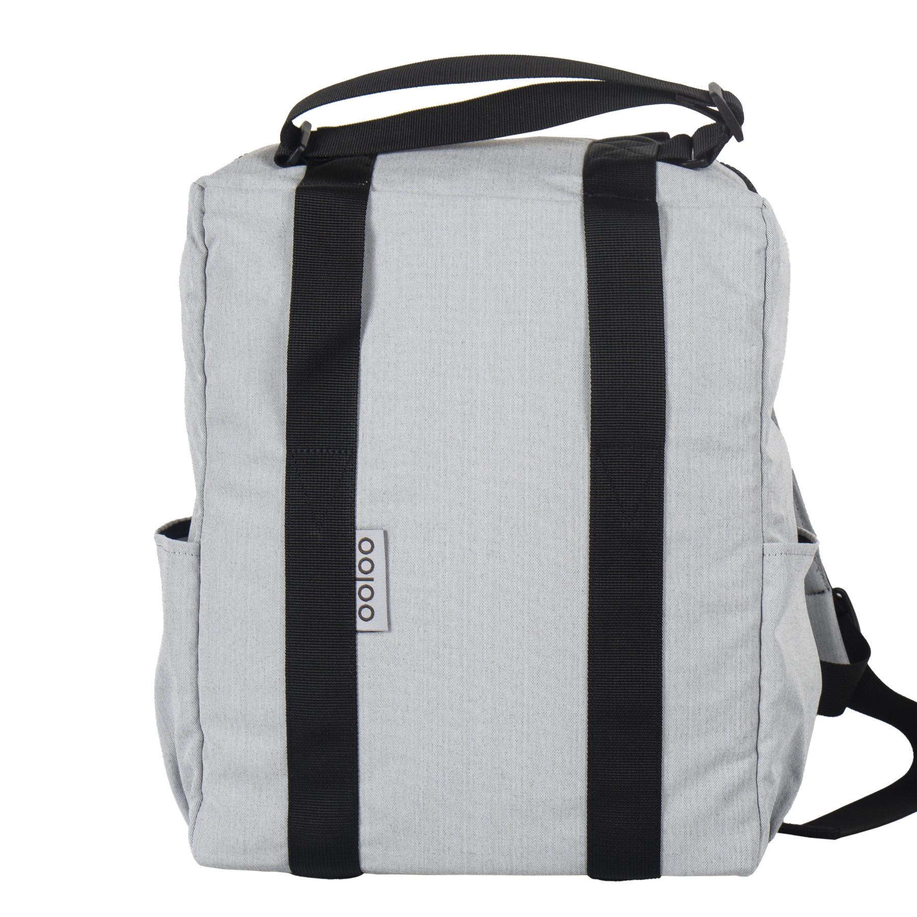 Рюкзак-антикрадій OOLOO Кенгуру mini 40x30x12 см Попелясто-сірий (602/700)