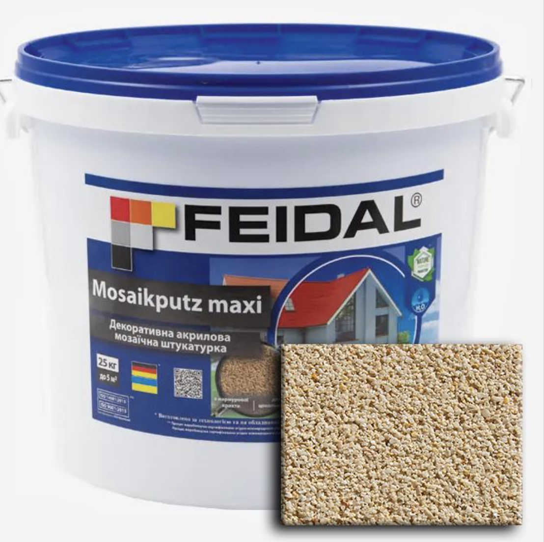 Декоративная штукатурка акриловая Feidal Mosaikputz maxi C36 мозаичная 15 кг (27582158)