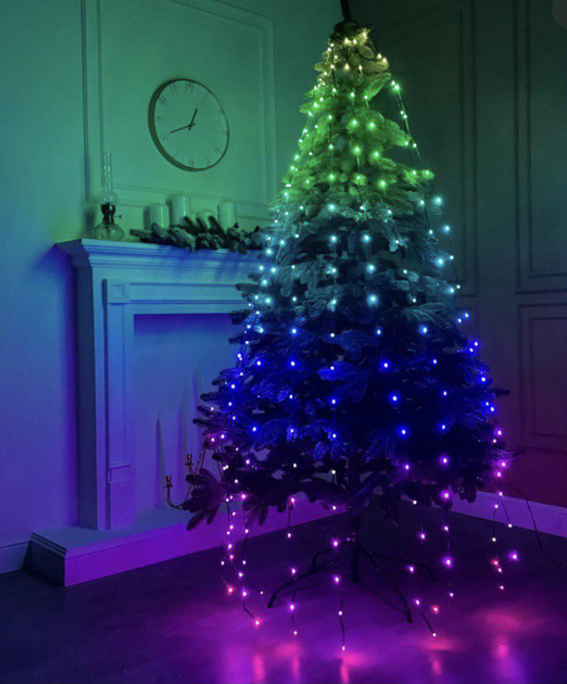 Гирлянда Smart 250LED с управлением со смартфона 2,5 м Зеленый/Разноцветный (25744276)