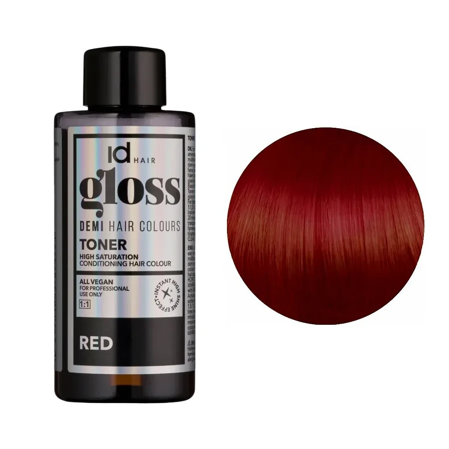 Краска для волос демиперманентная IdHair Gloss Toner 6.66 Red 75 мл