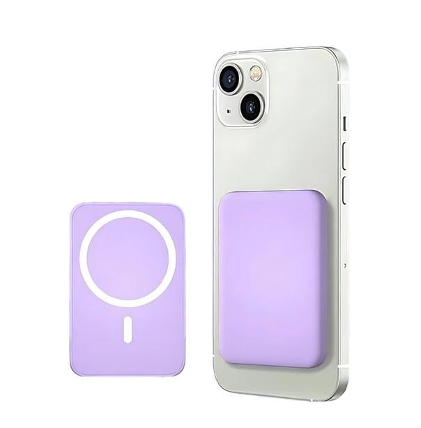 Повербанк Remax RPP-65 MagSafe Magnetic Wireless 10000 mAh 20W Purple - фото 2