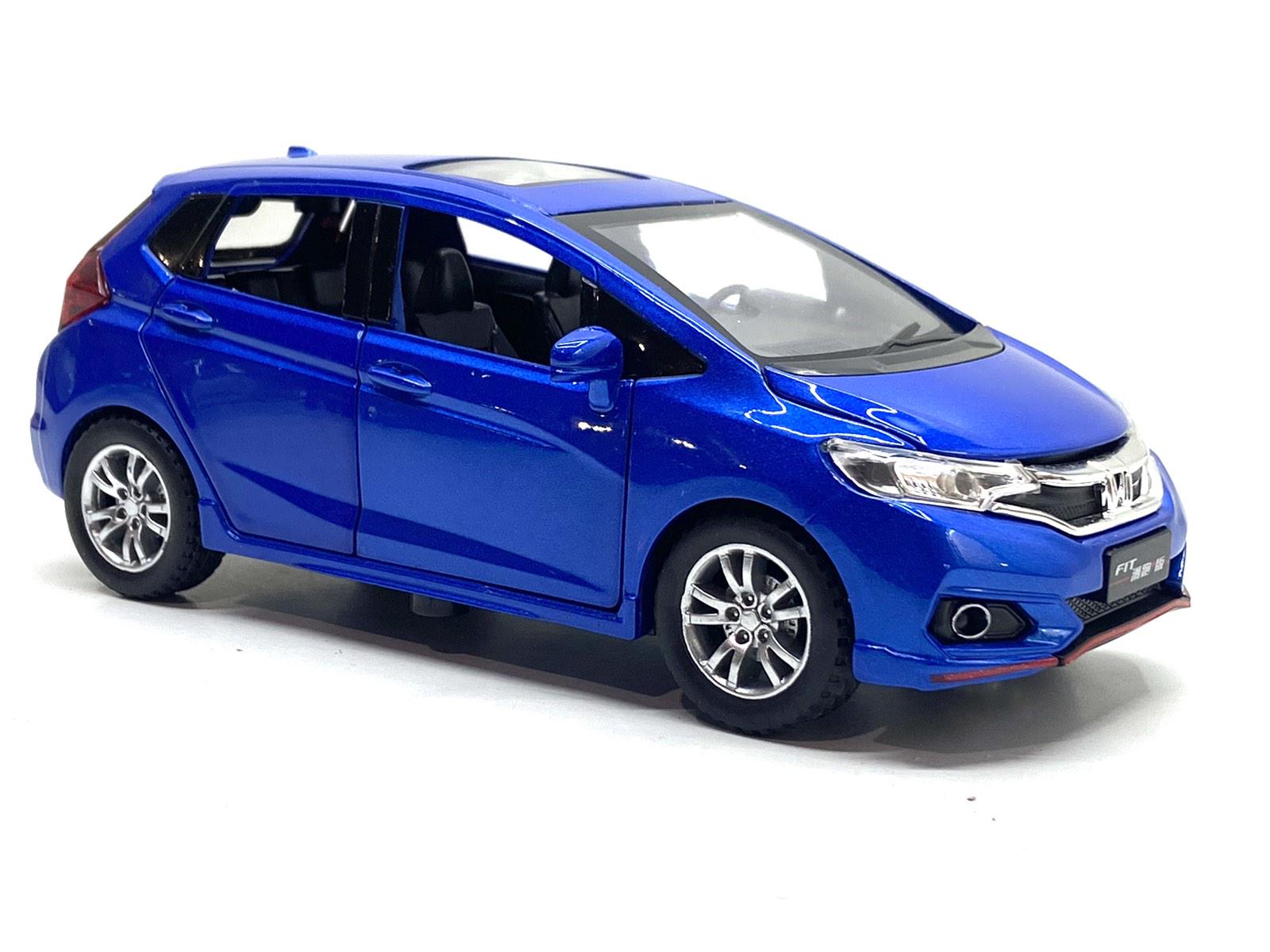 Машинка металева TK Union Honda fit 1:32 світло/звук/двері відчиняються Синій (GT-04600)