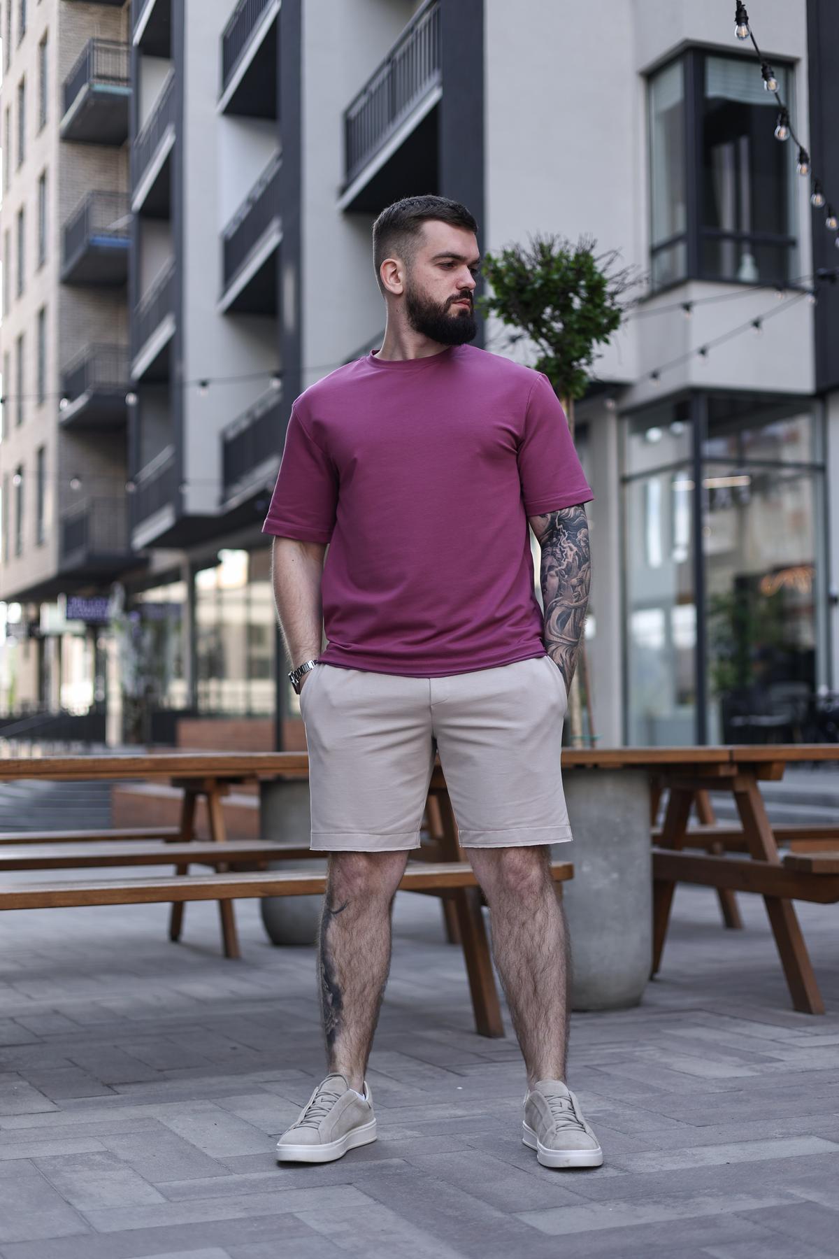 Комплект мужской летний BREEZE оверсайз L Розово-бежевый (1576420348/5/3) - фото 7 Комплект мужской летний BREEZE оверсайз L Розово-бежевый (1576420348/5/3) - фото 7