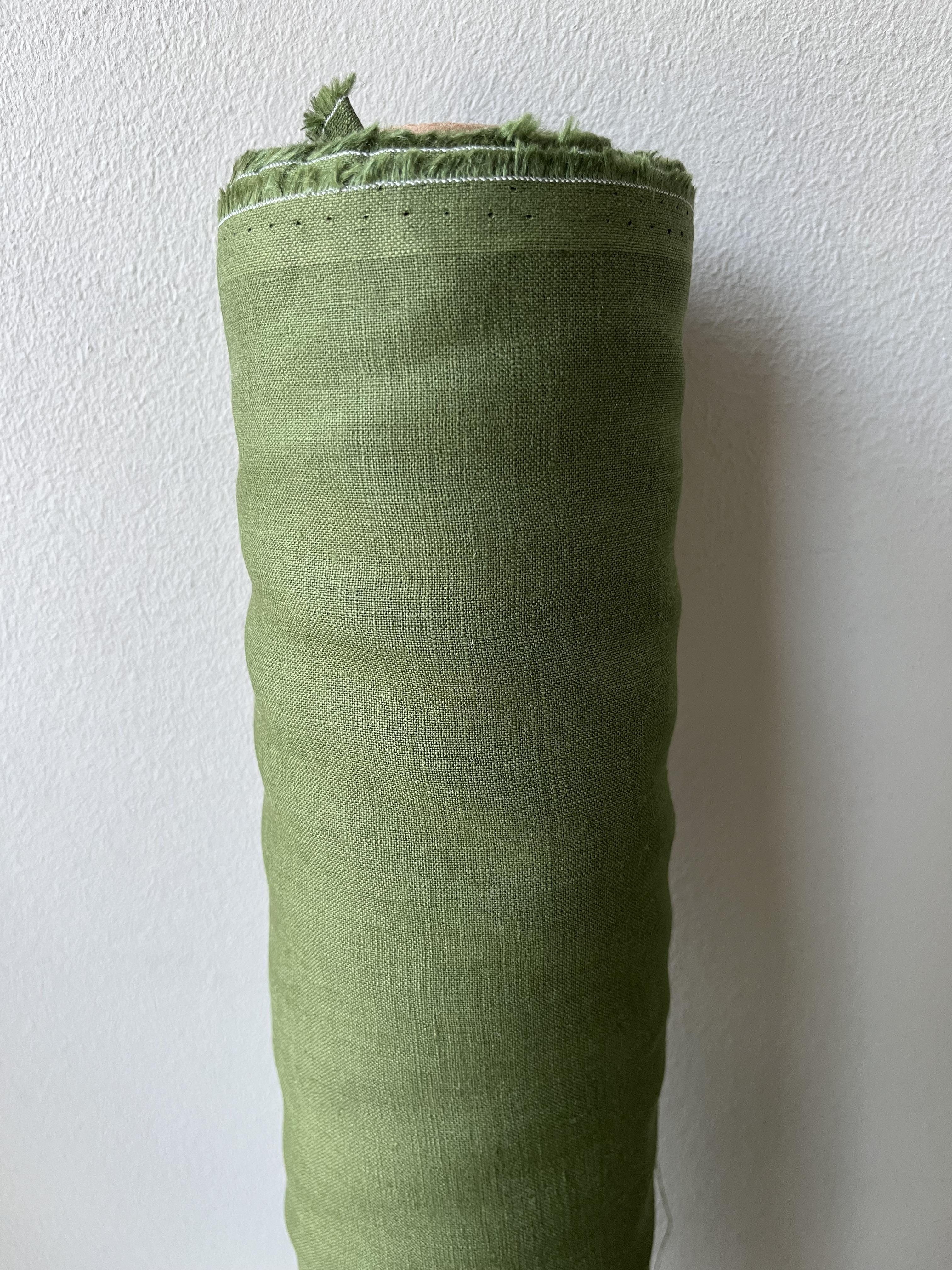 Ткань LINEN PLUS льняная 143 см 372 Зеленый - фото 3 Ткань LINEN PLUS льняная 143 см 372 Зеленый - фото 3