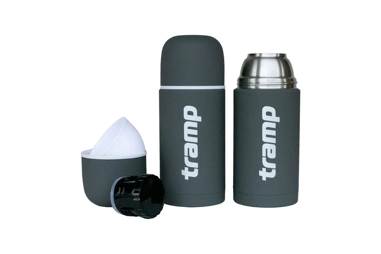 Термос Tramp Soft Touch для чаю та кави 0,75 л Сірий (TRC-108-grey) - фото 2 Термос Tramp Soft Touch для чаю та кави 0,75 л Сірий (TRC-108-grey) - фото 2