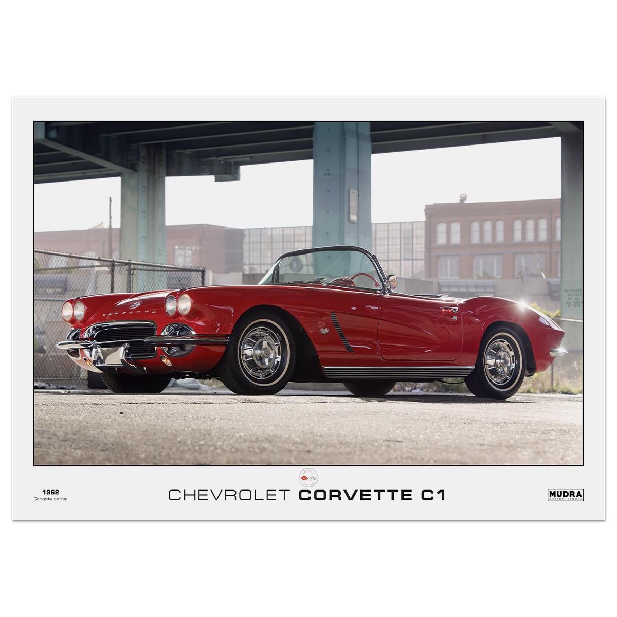 Плакат автомобильний Chevrolet Corvette C1 84x60 см (0163) Плакат автомобильний Chevrolet Corvette C1 84x60 см (0163)