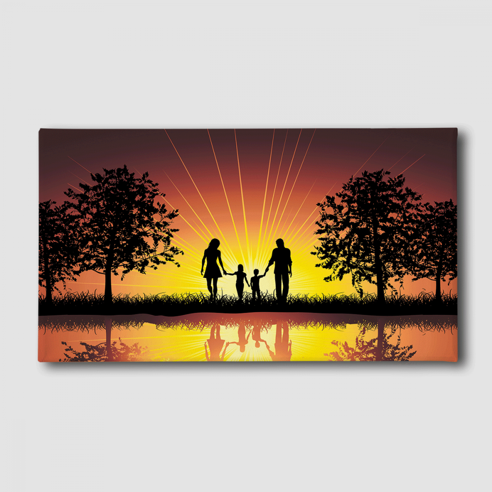 Картина Malevich Store Семья 40x80 см (K0012)