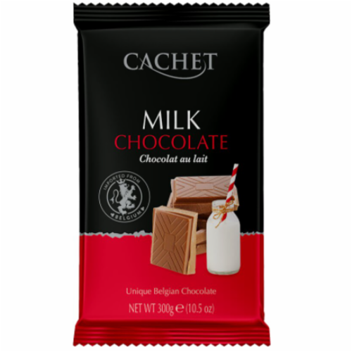 Шоколад молочный Cachet Milk какао 300 г (21641)