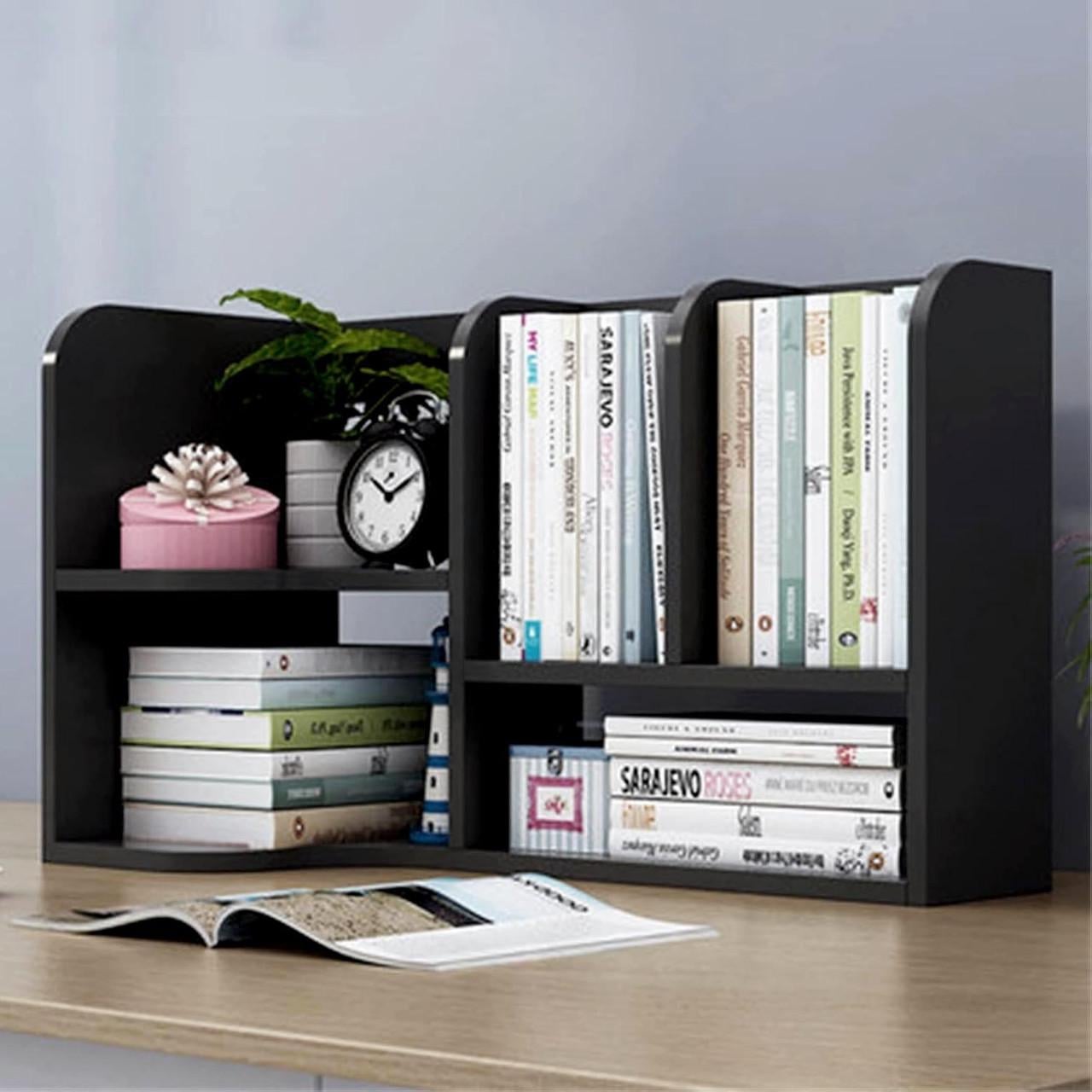 Полка-надстройка настольная из дерева Люмер венге (АКД-018112)