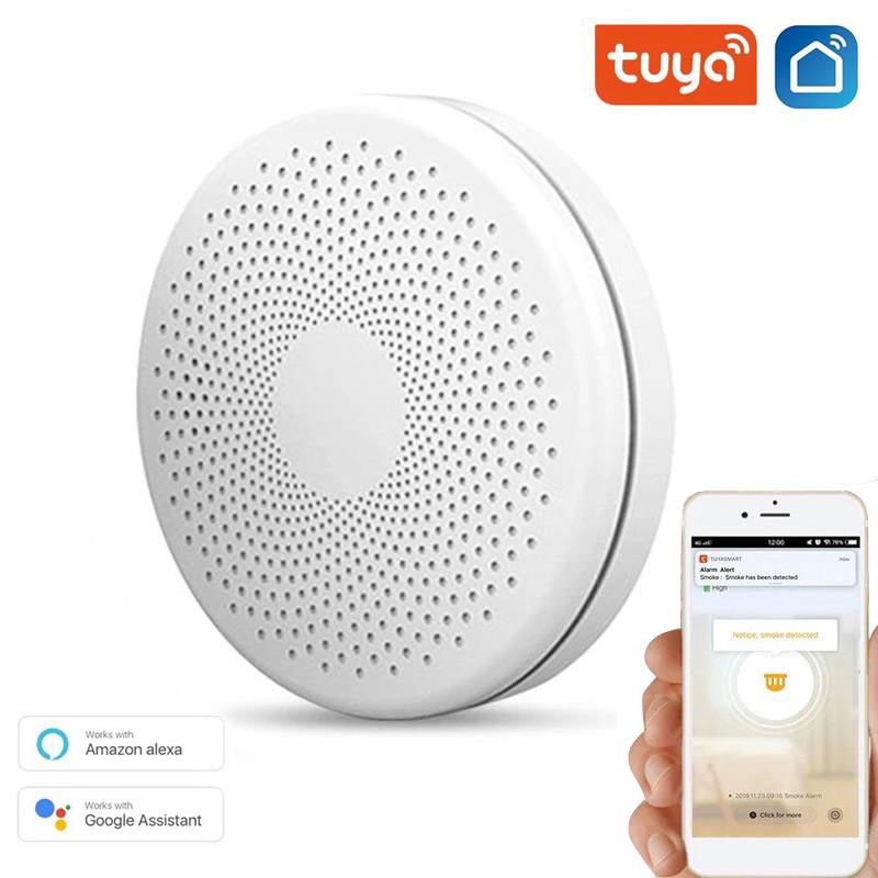 Датчик диму Wifi комбінований та CO Tuya Wifi Smoke&Carbon Monoxide Compound Alarm з сиреною та оповіщенням на смартфон - фото 2