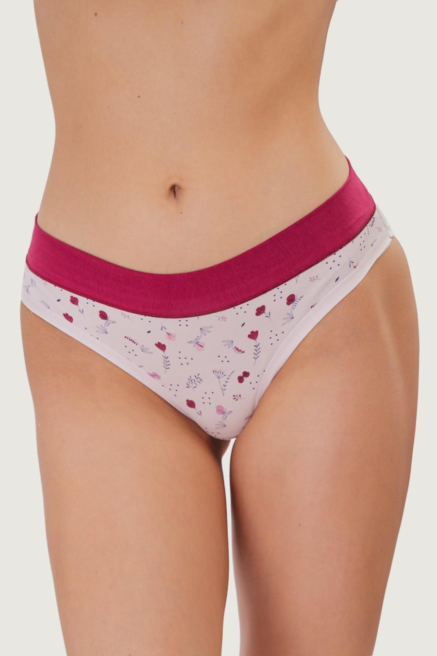 Трусики слип Emy р. 3/M Сиреневый/Бордовый (78270)