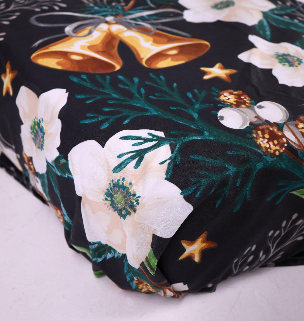 Простынь на резинке Рождественская Ночь бязь 80х190х25 см (2819120493)