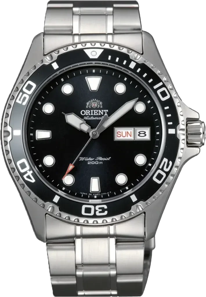 Наручные часы мужские Orient Mako II FAA02004B9 со стальным корпусом WR 200 м Черный (3124584429)