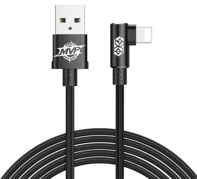 Кабель Baseus MVP Elbow Type Cable USB For lightning 2A 1 м Black