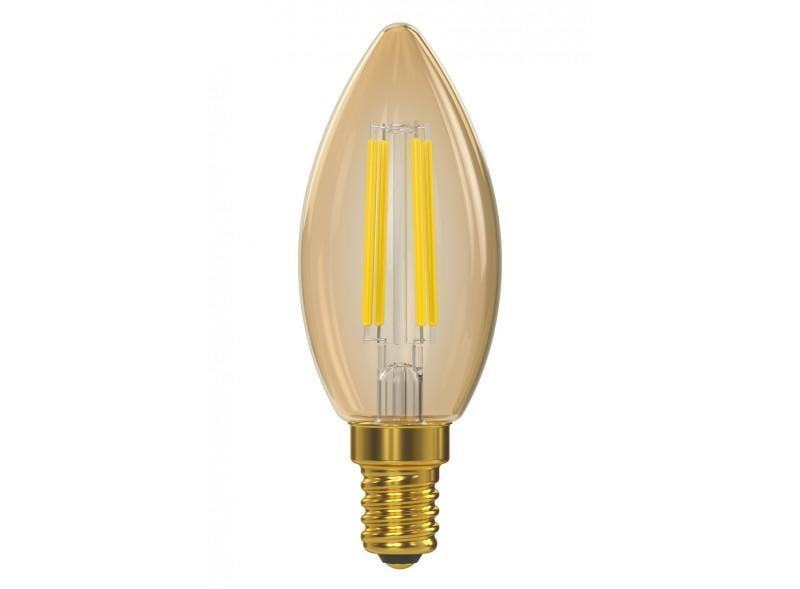 LED-лампа Luxel Filament С35 Свічка 7W E14 2500K Golden (076-HG)