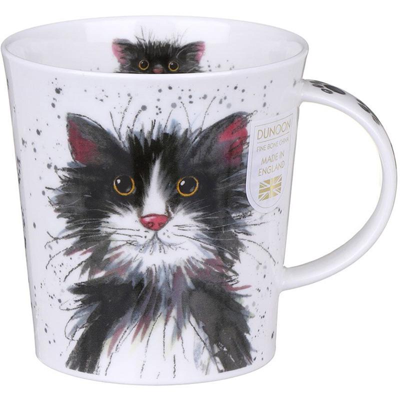 Кружка Dunoon Lomond Catter Splatter Black & White 320 мл (111004696)