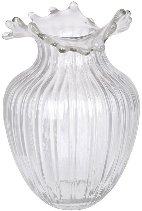 Ваза стеклянная Ribbed Bloom Ø 18х27 см