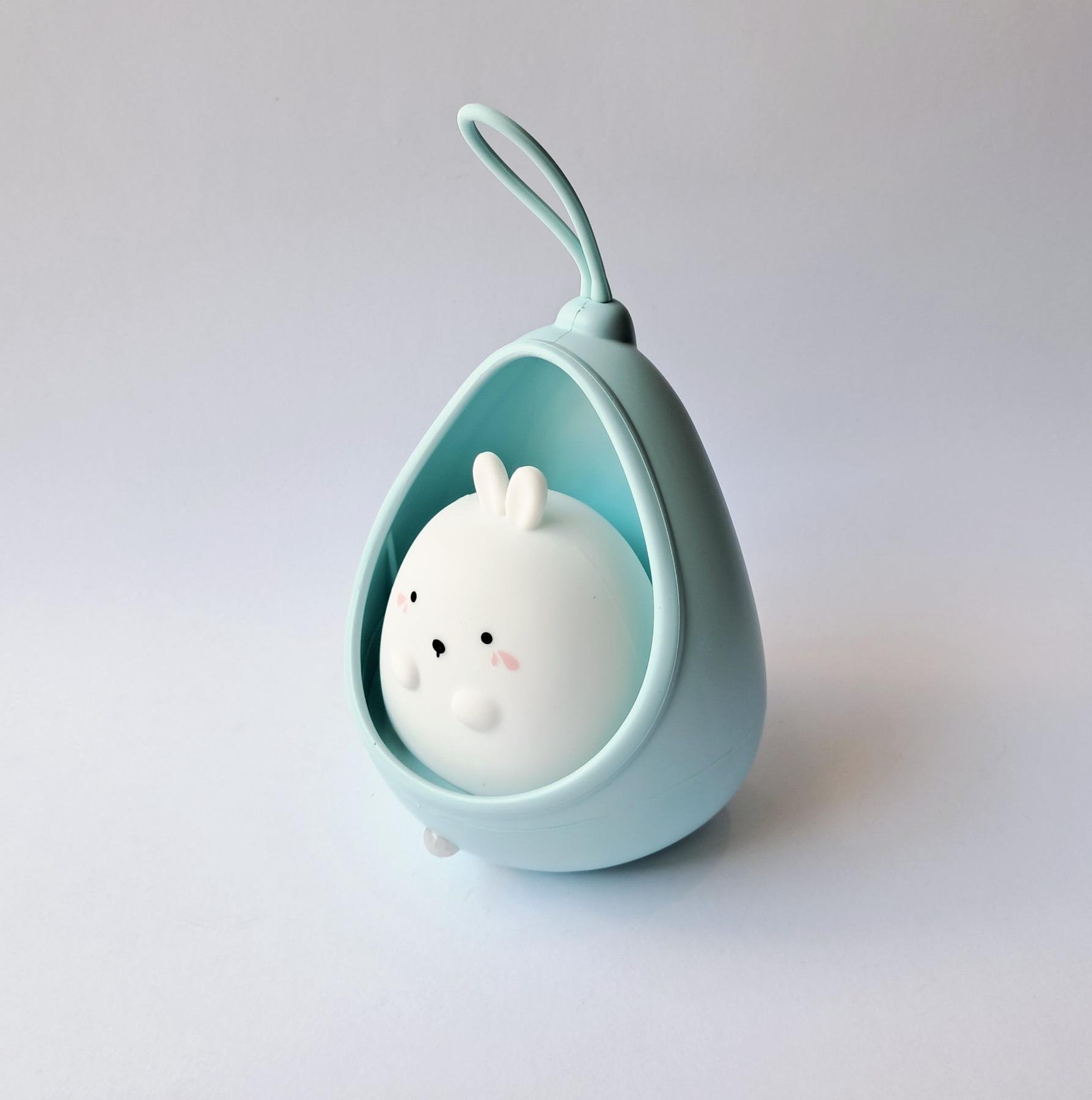 Світильник акумуляторний зайчик у кошику із сенсором руху Синій (TL-11ZA) - фото 4 Світильник акумуляторний зайчик у кошику із сенсором руху Синій (TL-11ZA) - фото 4