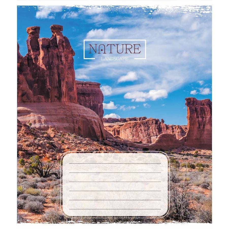 Шкільний зошит Краєвид 036-570106K-4 в клітинку 36 аркушів (RLT55330)