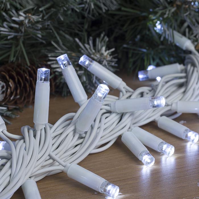 Гірлянда вулична з flash мерехтінням Alphatrade Premium Нитка 10 м 100 LED Білий/Холодний білий (120199)