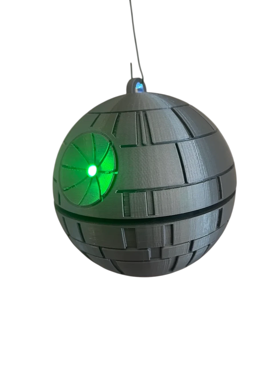 Ялинкова прикраса Death Star Christmas Ornament with LED 13 см 3D-друк Ялинкова прикраса Death Star Christmas Ornament with LED 13 см 3D-друк