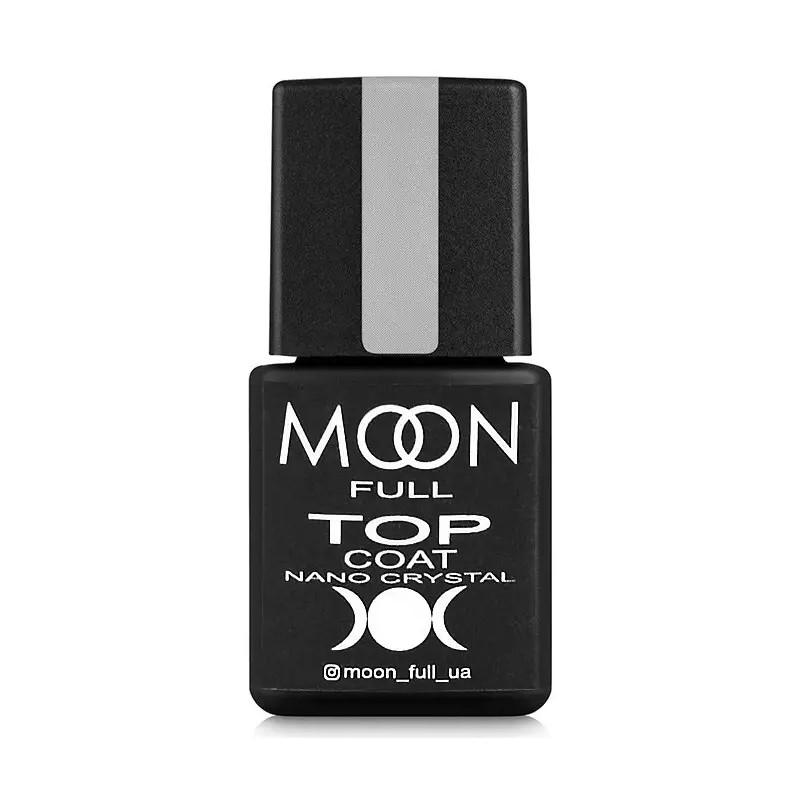 Топ для гель-лака без липкого слоя Moon Full Nano Crystal Top Coat Устойчивый к царапинам 8 мл