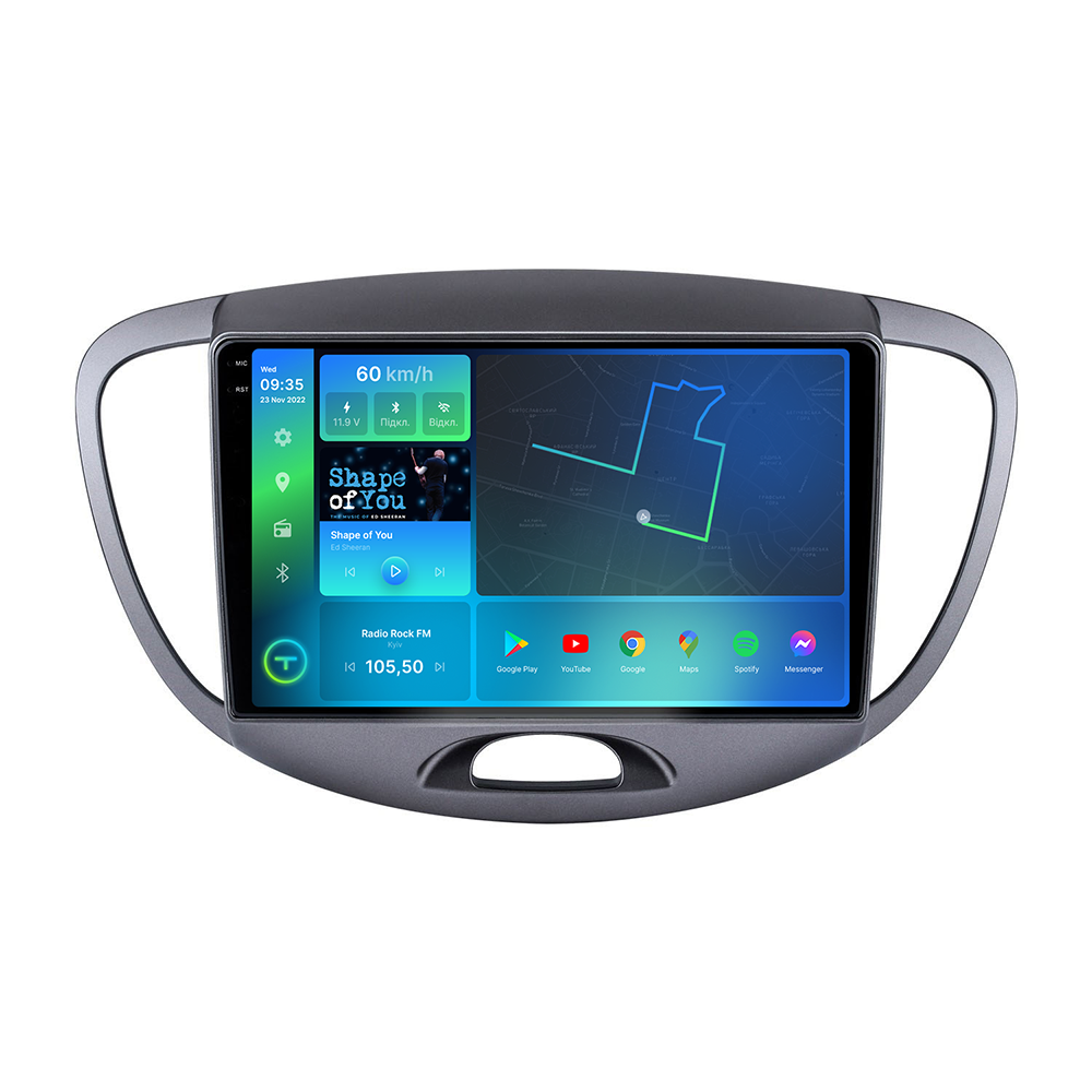 Автомагнитола штатная Torssen 2K F9432 для Hyundai I10 2010-2013 г. 4G/Carplay/DSP 4/32 GB 9" (202303178)
