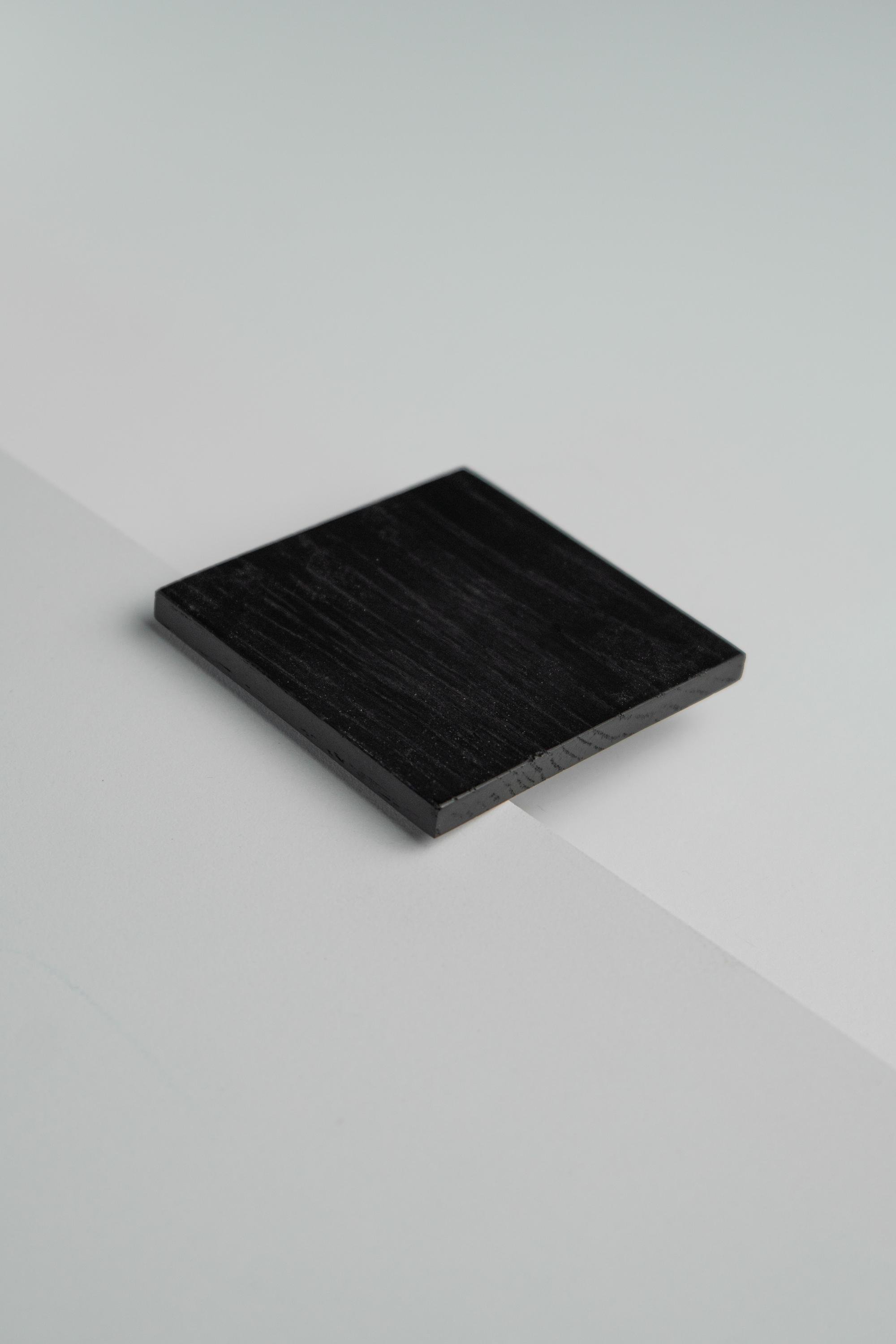 Меблева ручка Lamel із дерева 70 мм Black