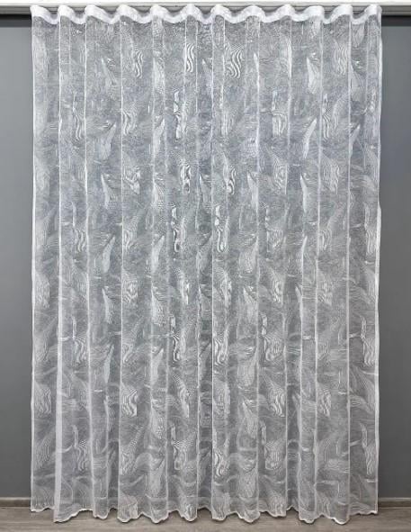 Тюль жаккардовый 2,8 м Белый (1594т)