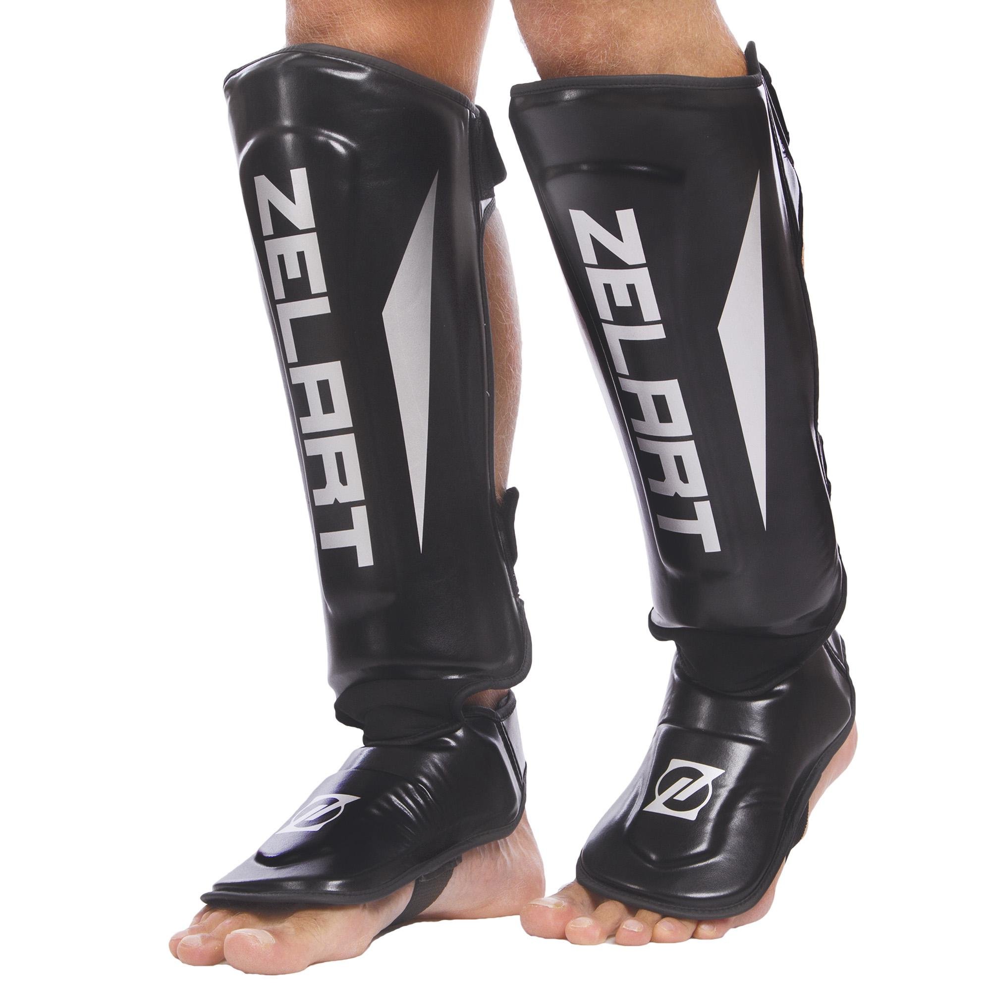 Защита голени и стопы для единоборств Zelart BO-1330 XL Черный