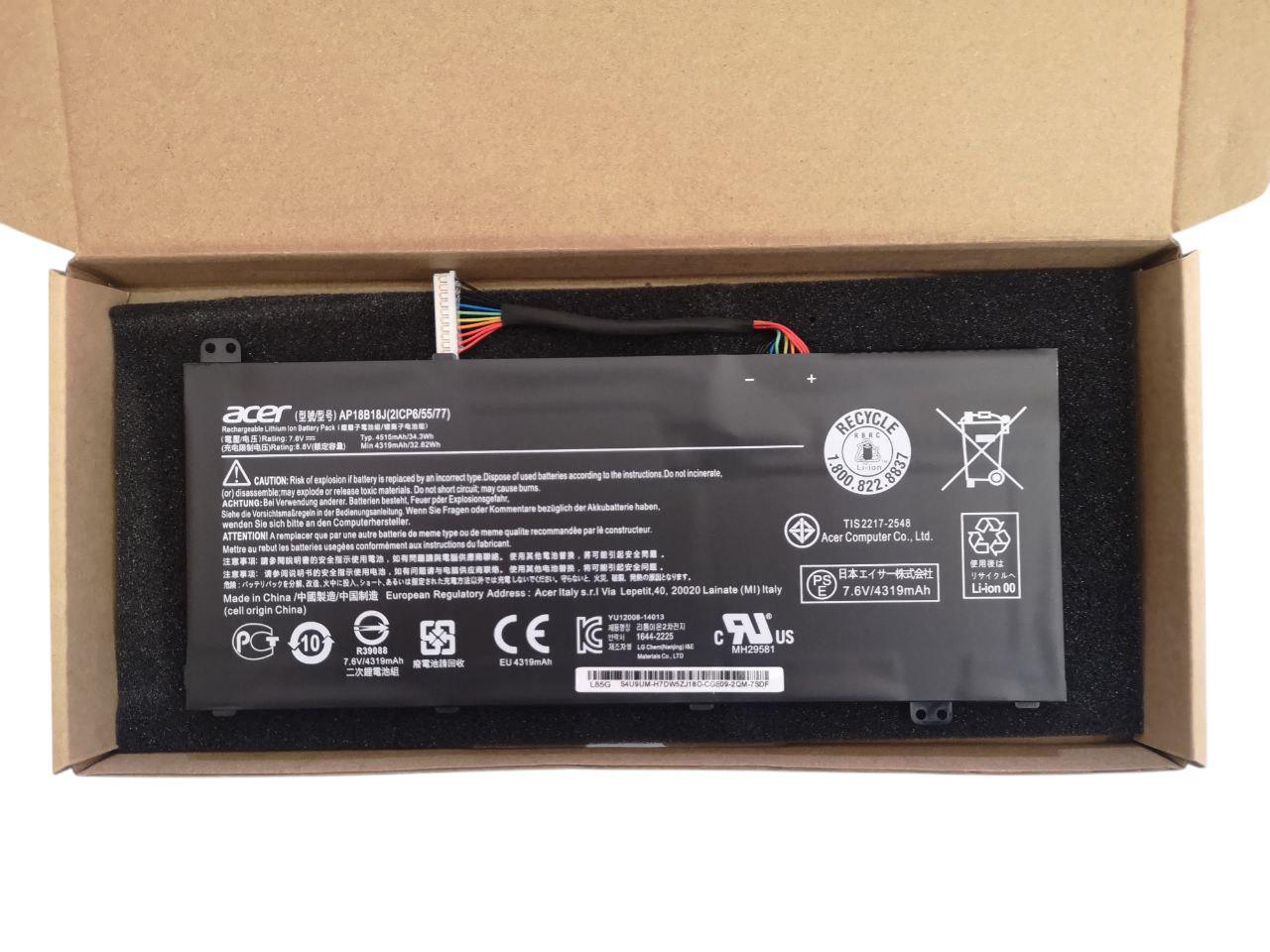 Аккумулятор для Acer Aspire 3 A314-32-C51E/AP18B18J 4515 mAh 34,3Wh (000012042)