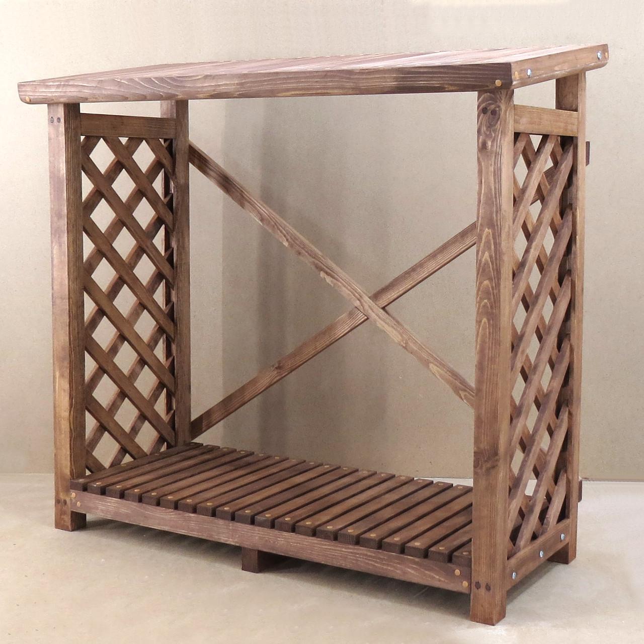 Дровница деревянная из дерева Глазго Мускат (ДРВ-000207)