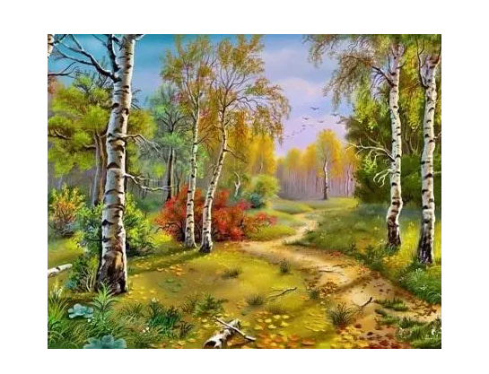 Алмазная мозаика Гулливер подрамник Березовая лужая леса 30x40 см (GU_178138)
