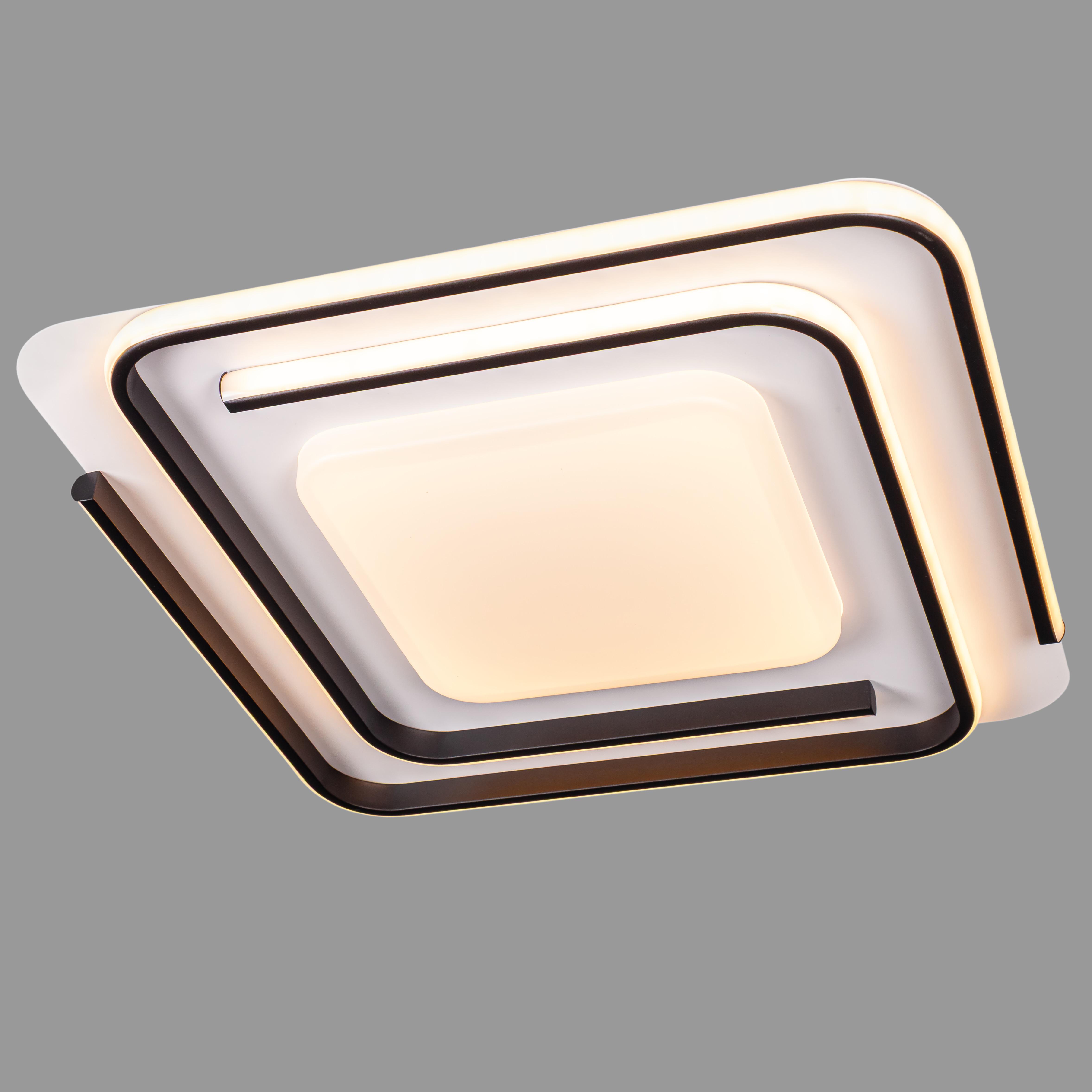 Люстра потолочная Led для натяжного потолка 72W 50 см (87-1083 WH+BK)