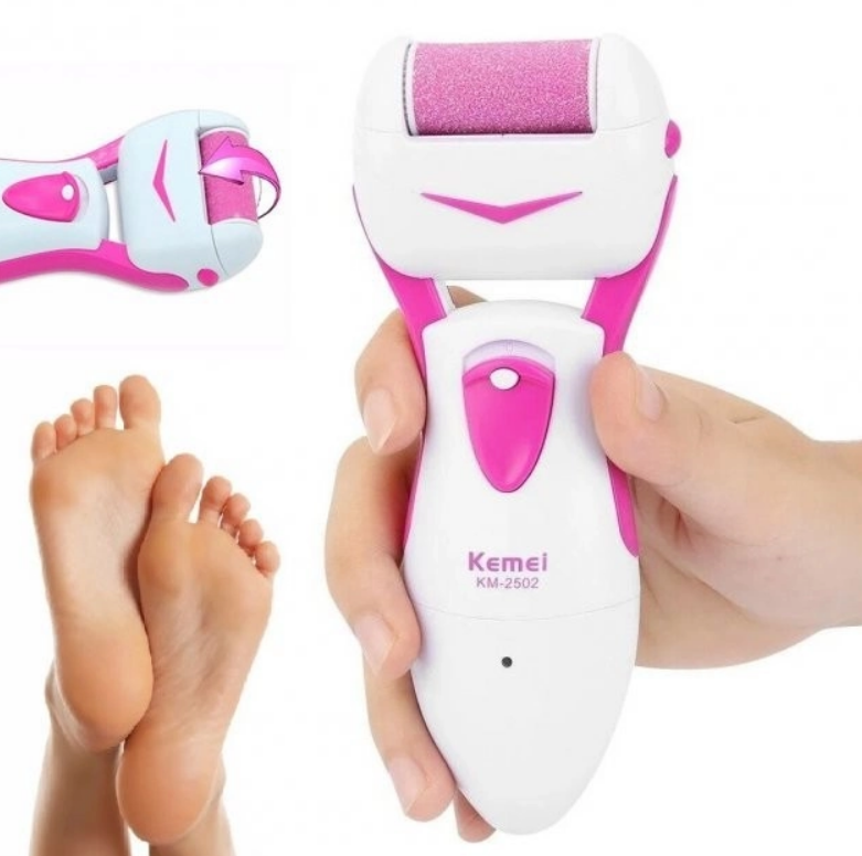 Пилка электрическая Kemei KM-2502X для омертвевшей кожи Pink (D2502351) - фото 3 Пилка электрическая Kemei KM-2502X для омертвевшей кожи Pink (D2502351) - фото 3