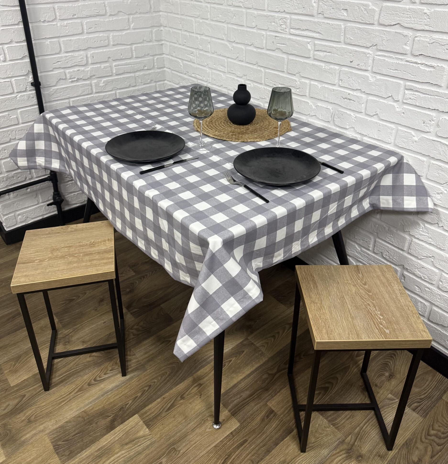 Скатерть водоотталкивающая Comfort Home Cell с тефлоновым покрытием 140x180 см